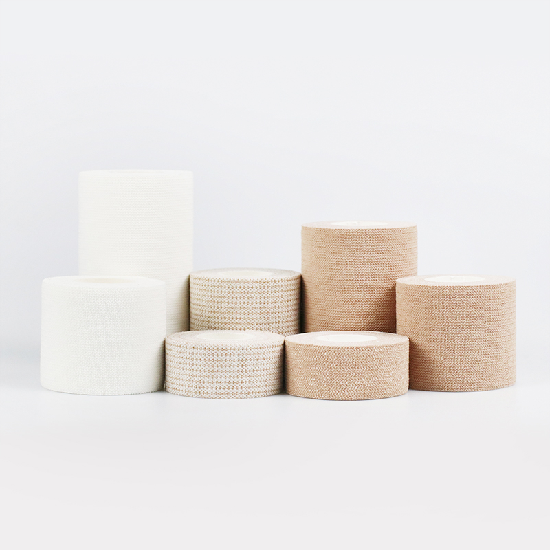 Vendaje adhesivo elástico grueso cortado para equipo de protección deportiva Pegamento de óxido de zinc