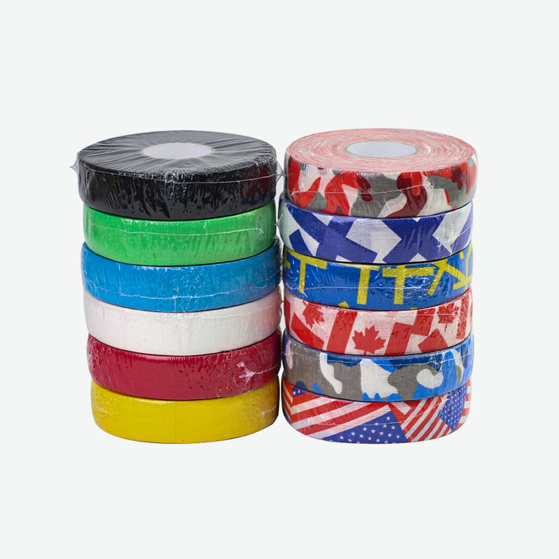 Cinta de palo de hockey de tela de algodón personalizada al por mayor Cinta de hockey sobre hielo