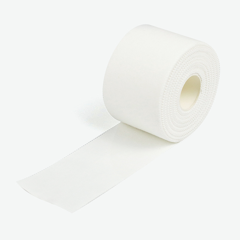 Cinta deportiva atlética con soporte transpirable para tobillo de color blanco