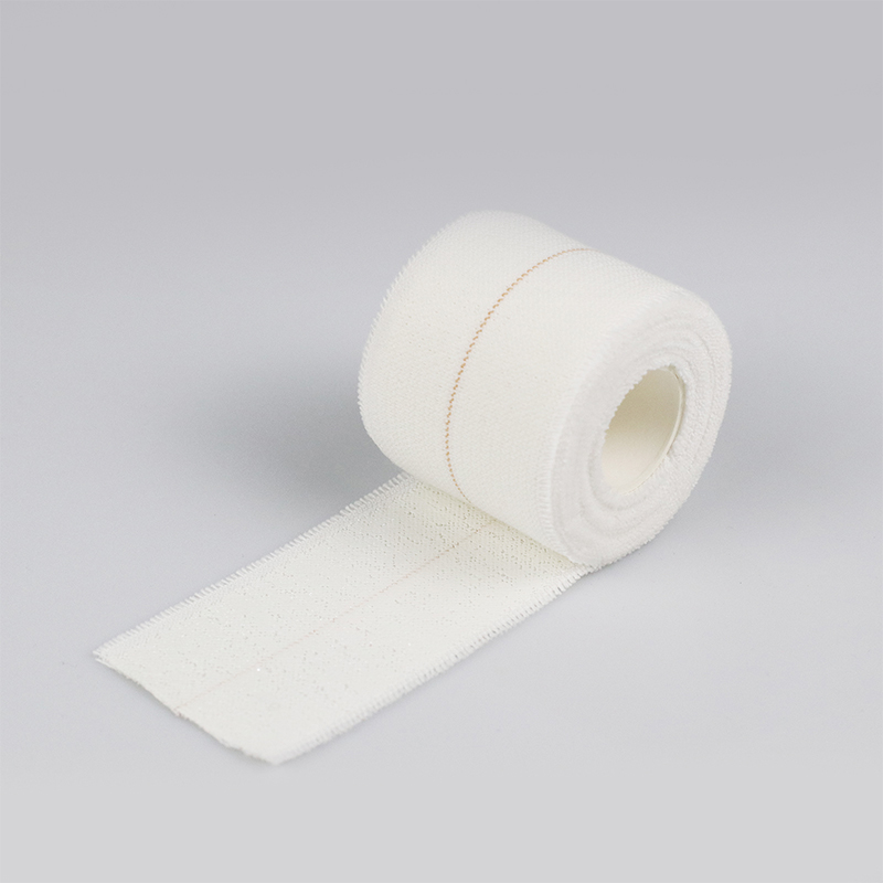 Cinta EAB pesada Color de piel blanco Vendaje adhesivo elástico elástico pesado Algodón Cinta EAB transpirable Soporte de muestra