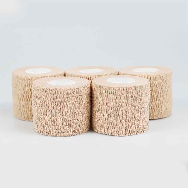 Venda de algodón autoadhesiva elástica de fácil desgarro