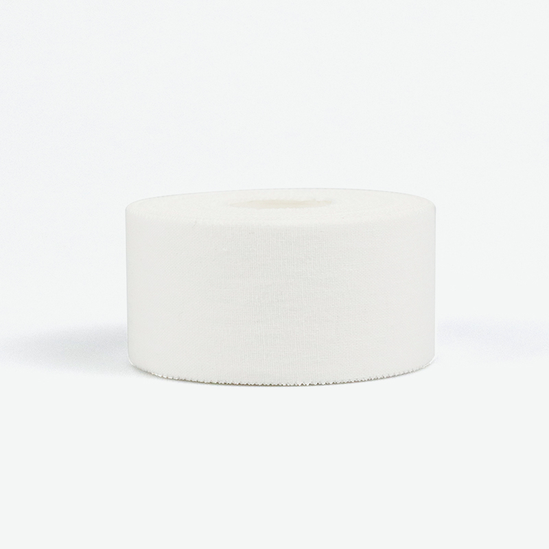 Cinta deportiva atlética con soporte transpirable para tobillo de color blanco