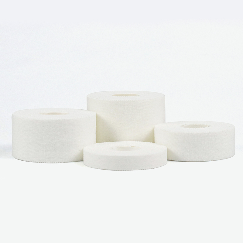 Cinta deportiva atlética con soporte transpirable para tobillo de color blanco