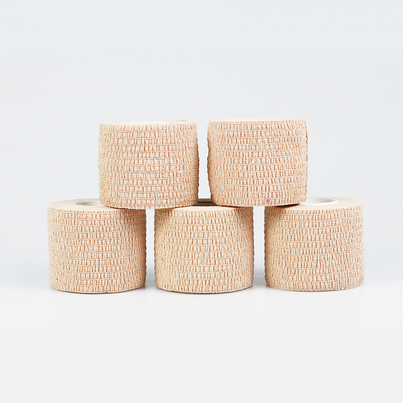 Venda de algodón autoadhesiva elástica de fácil desgarro