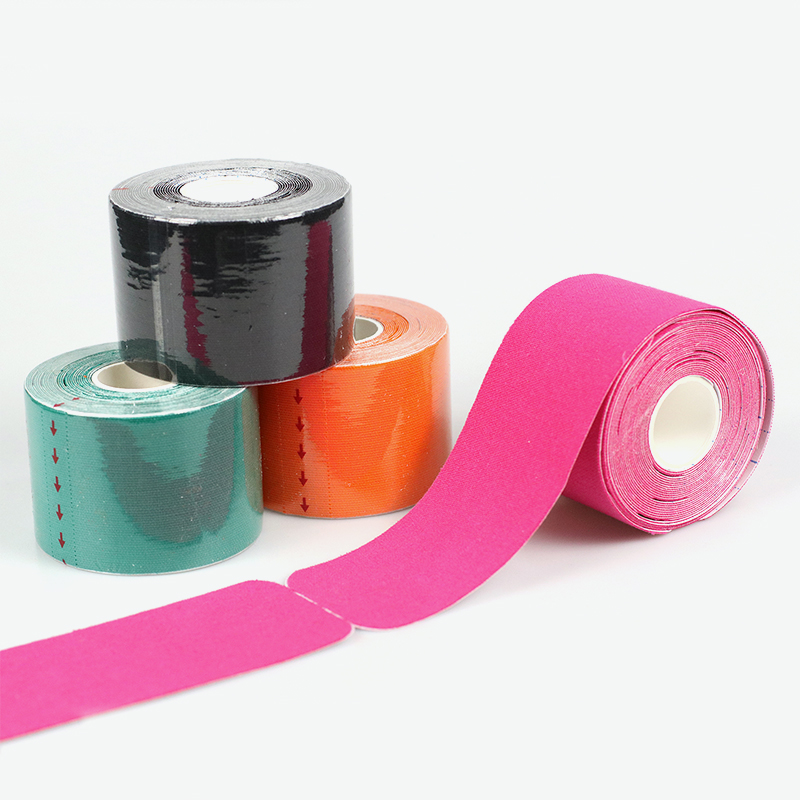 Cinta de kinesiología precortada elástica para deportes para deportistas