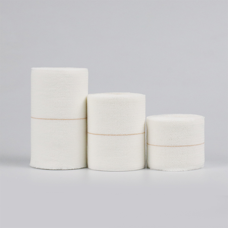 Cinta EAB pesada Color de piel blanco Vendaje adhesivo elástico elástico pesado Algodón Cinta EAB transpirable Soporte de muestra
