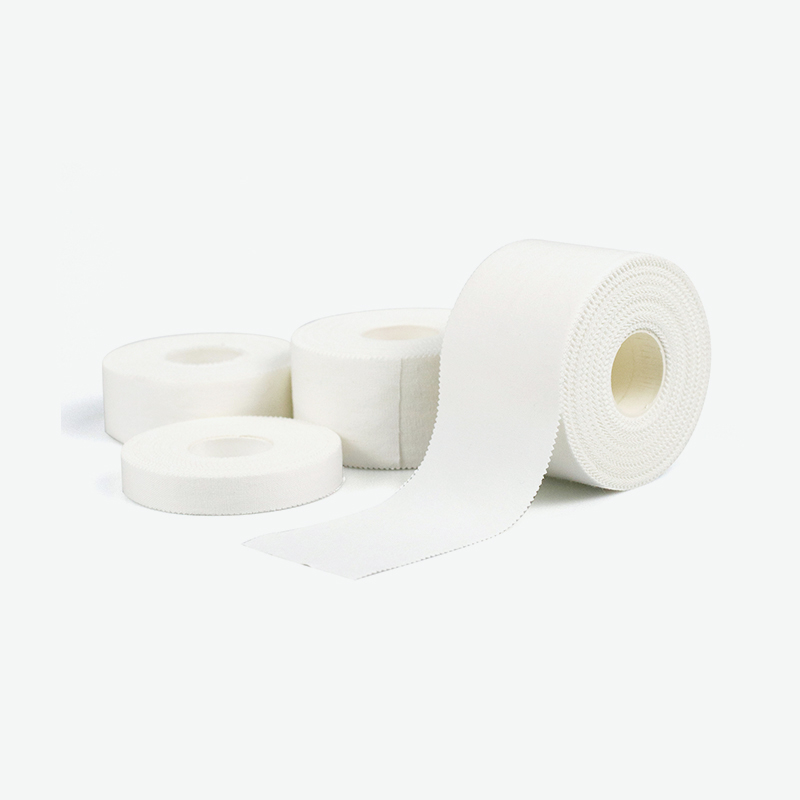 Cinta deportiva atlética con soporte transpirable para tobillo de color blanco