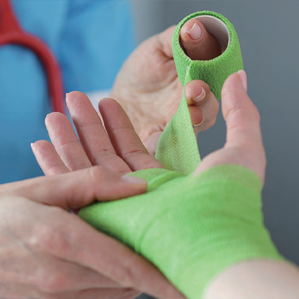 ¿Cómo utilizar vendajes cohesivos no tejidos?