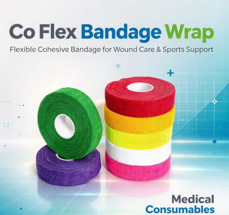 ¿Por qué se utiliza Co Flex Bandage Wrap para la fijación de apósitos?